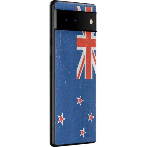 New Zealand Flag Distressed Google Pixel 6 Skin